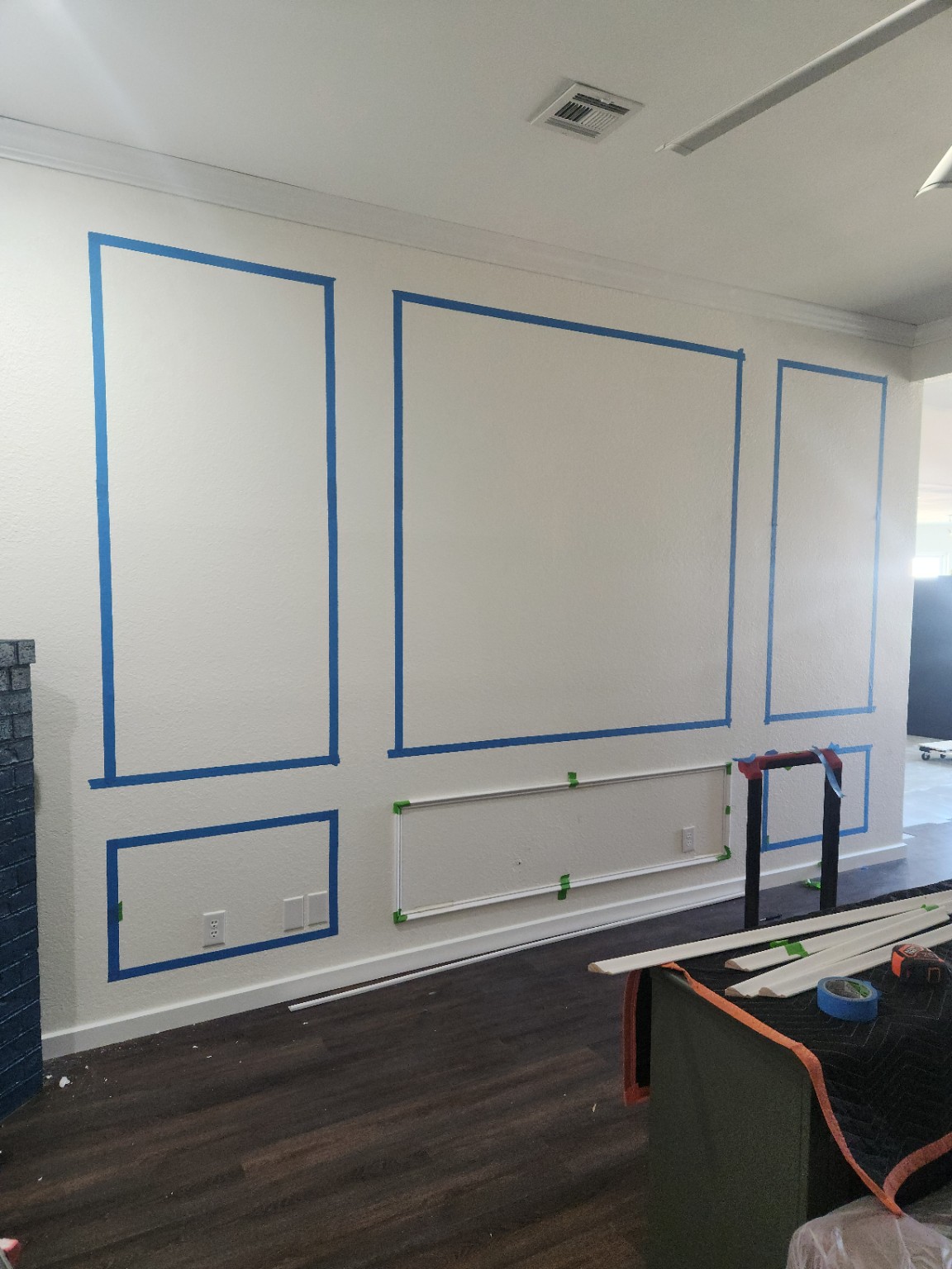 Interior wall trim project