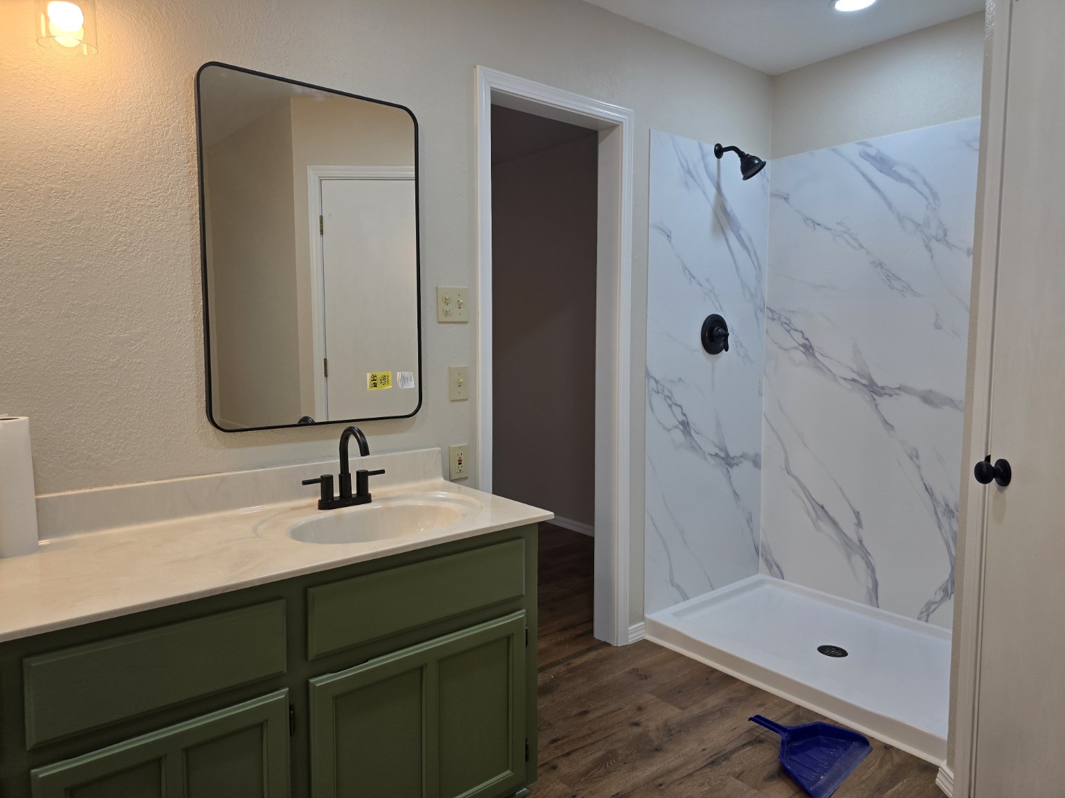 Finished bathroom remodel